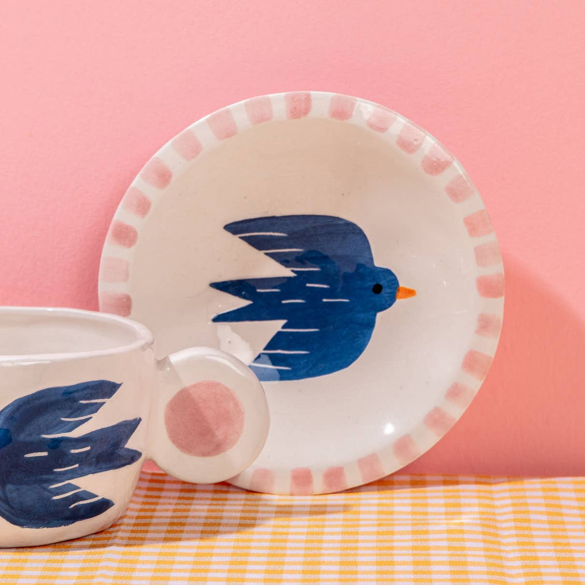 ANA SEIXAS Keramikschale BLUE BIRD