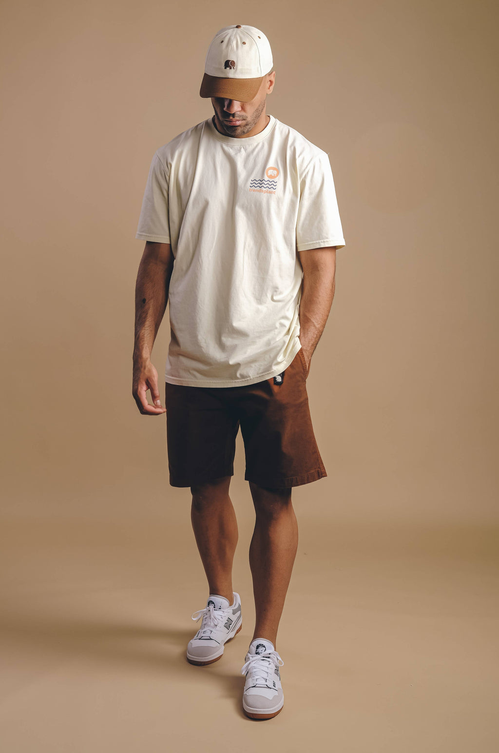 TRENDSPLANT Ecodye CLIMBER SHORTS Caramel, Men