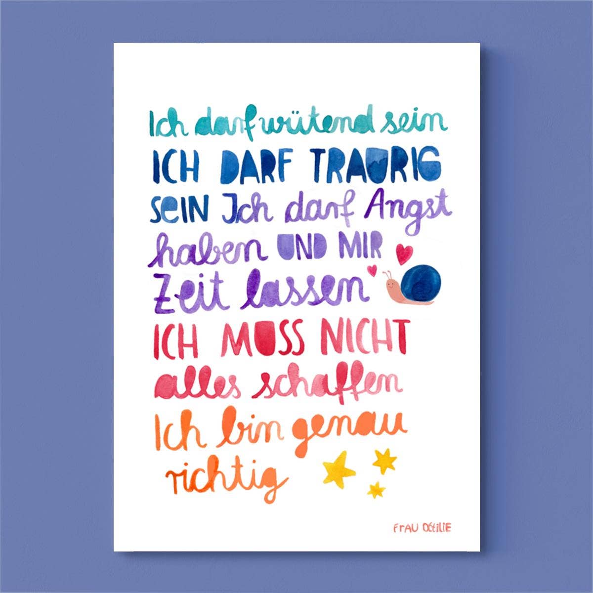 FRAU OTTILIE Poster ICH DARF