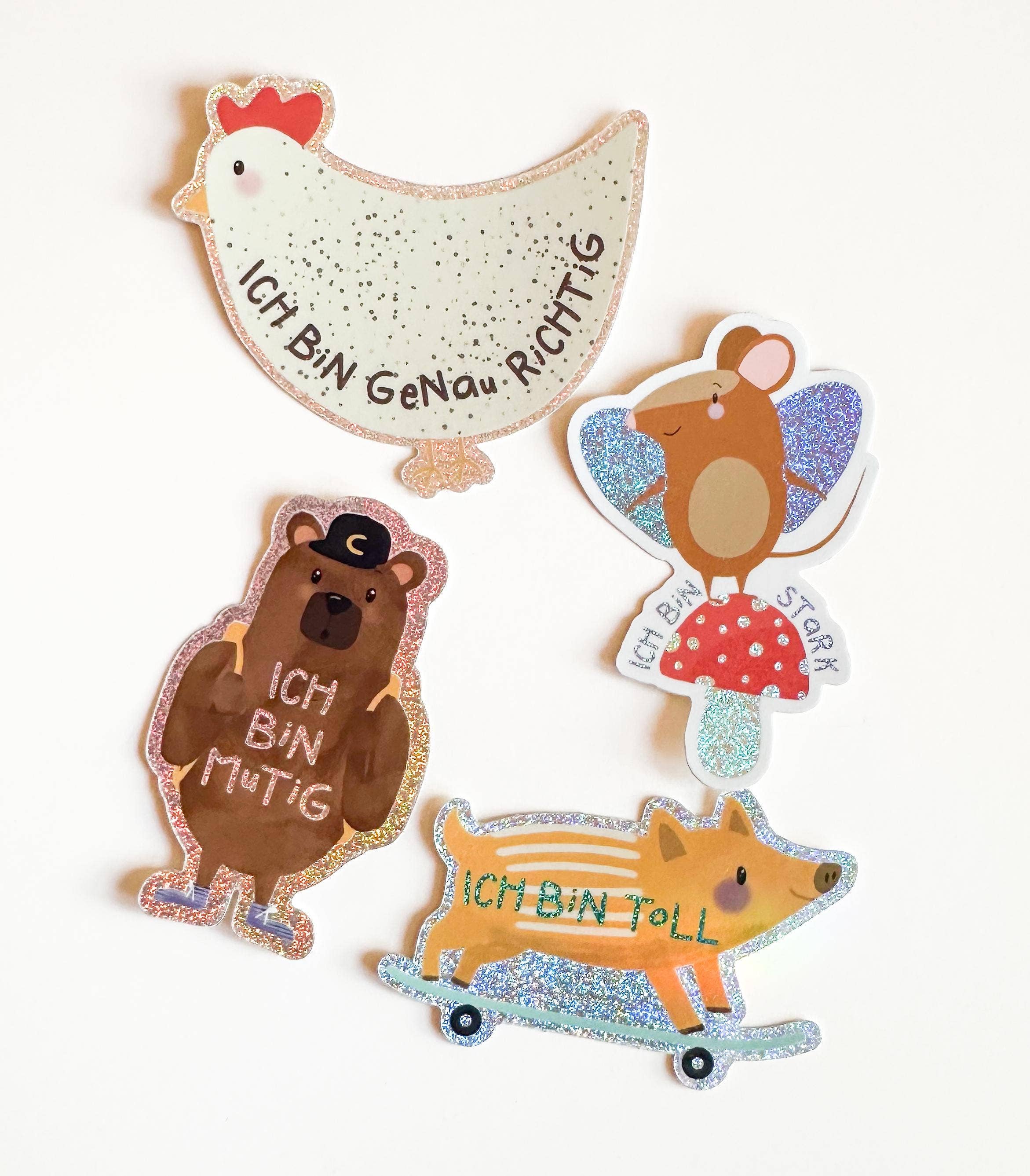 STUDIO SONNA Glitzer Sticker Huhn PIXIE