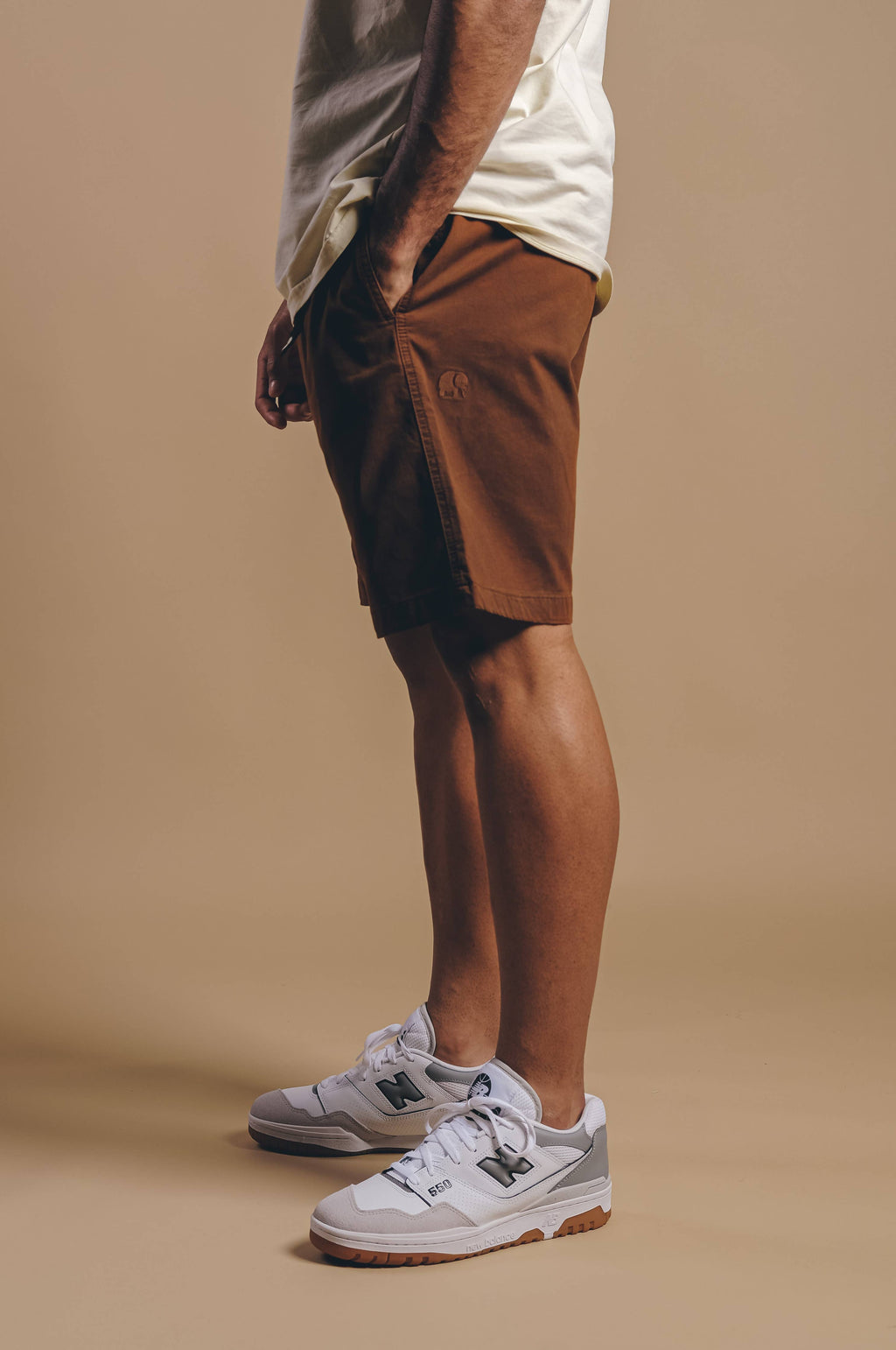 TRENDSPLANT Ecodye CLIMBER SHORTS Caramel, Men