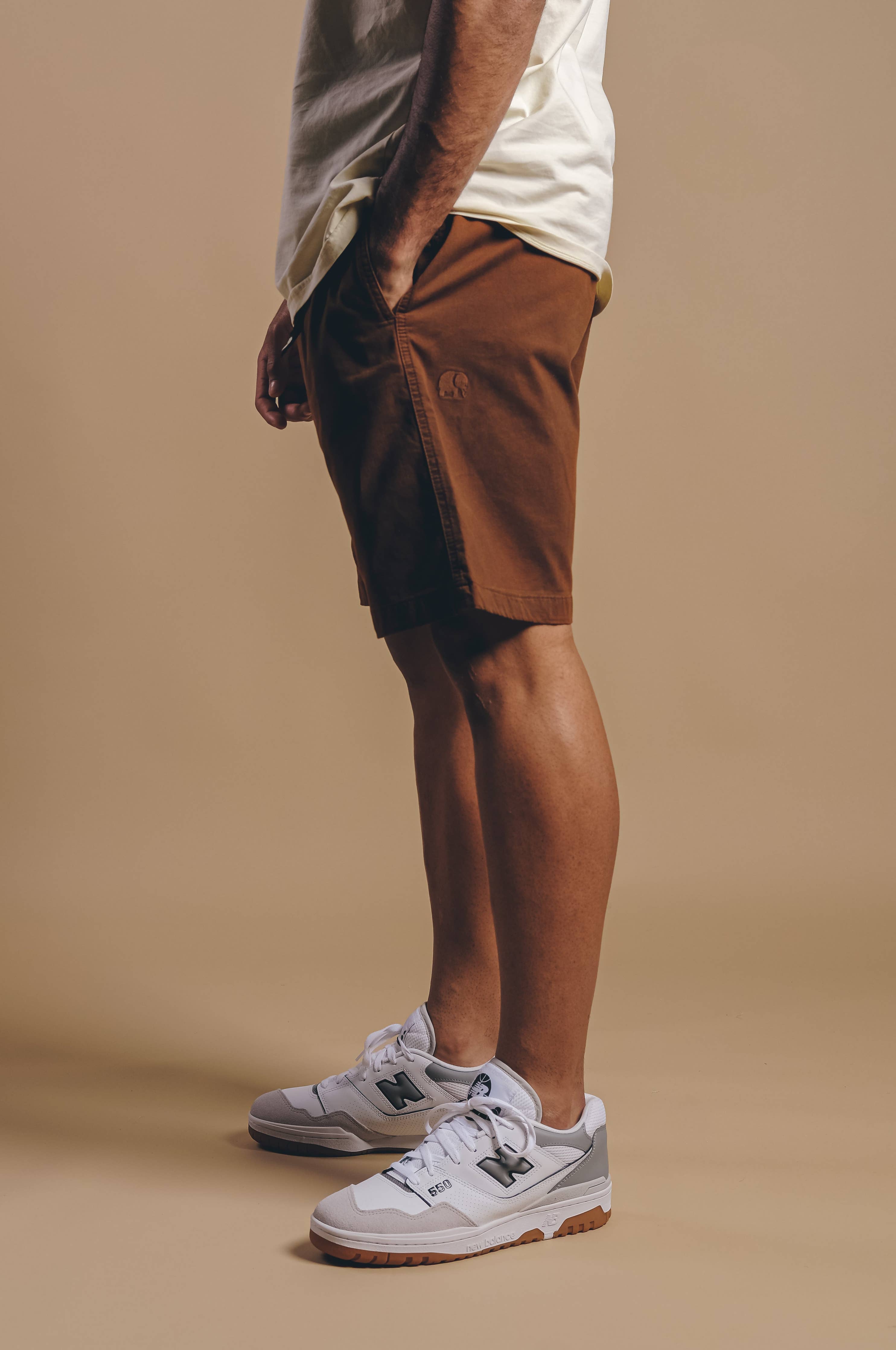 TRENDSPLANT Ecodye CLIMBER SHORTS Caramel, Men