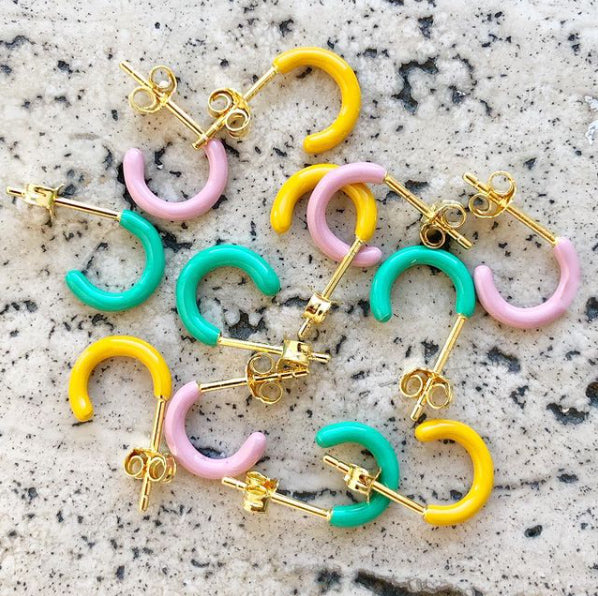 Ohrstecker Lulu COLOR HOOPS mini