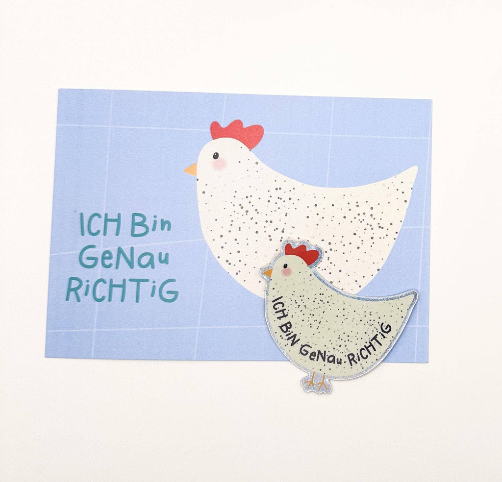 STUDIO SONNA Glitzer Sticker Huhn PIXIE