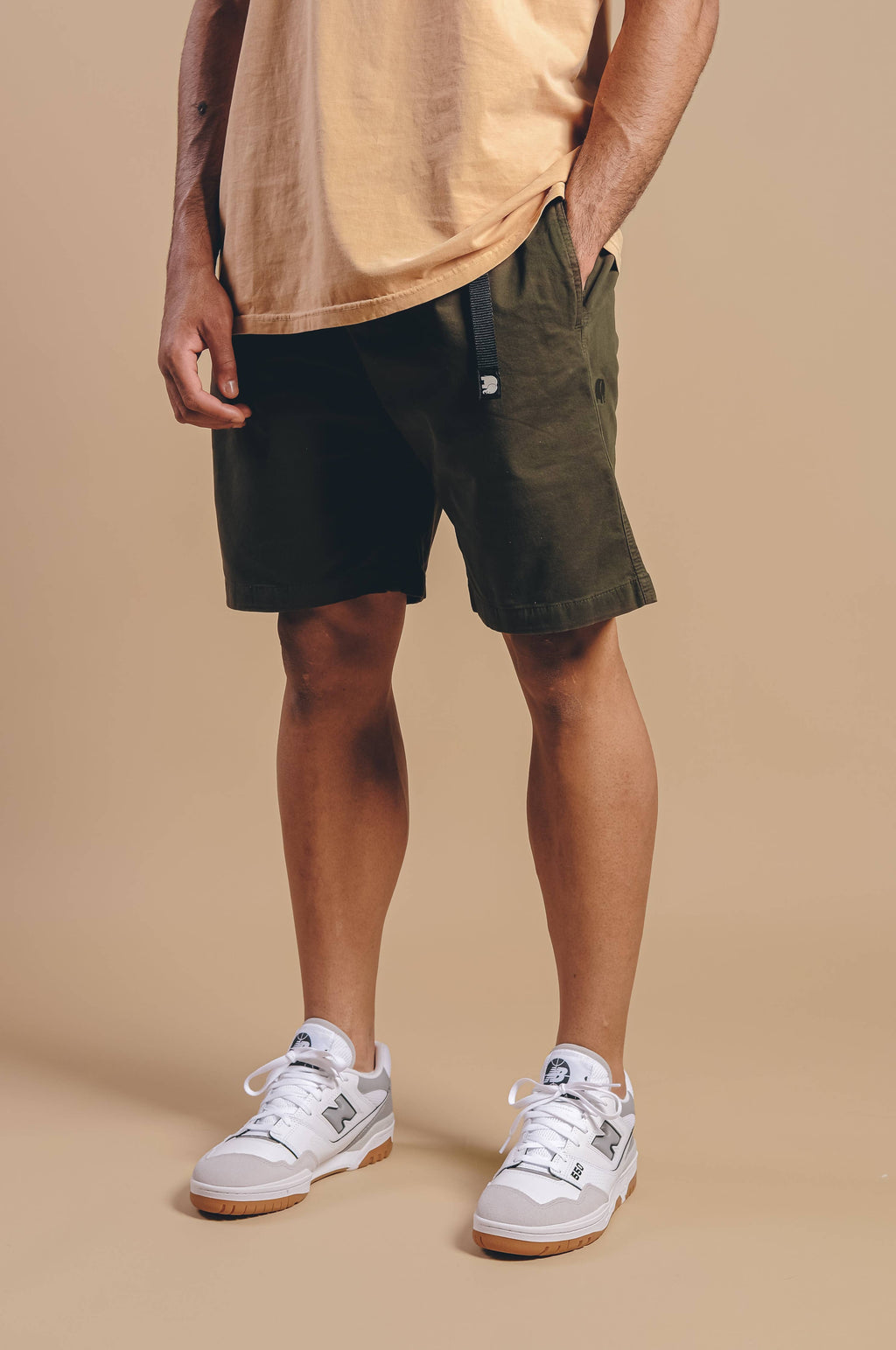 TRENDSPLANT Ecodye CLIMBER SHORTS moss green, Men