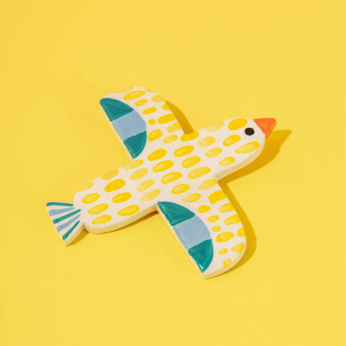 ANA SEIXAS Keramik Vogel YELLOW