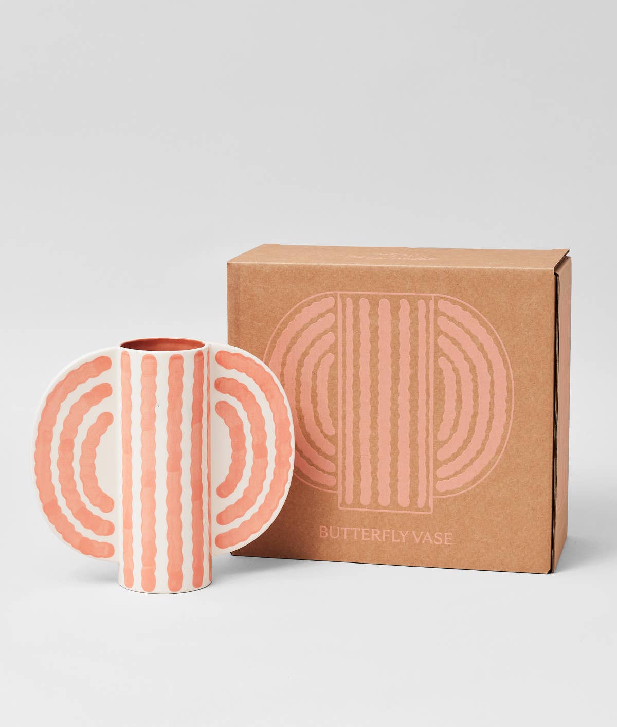 WRAP kleine Schmetterlingsvase BUTTERFLY peach