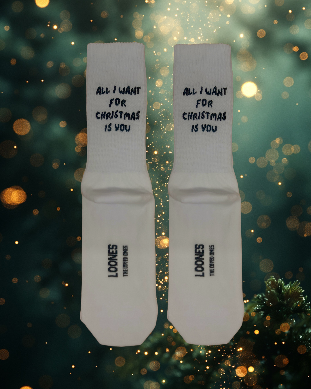 LOONES Socken ALL I WANT FOR CHRISTMAS 🎄