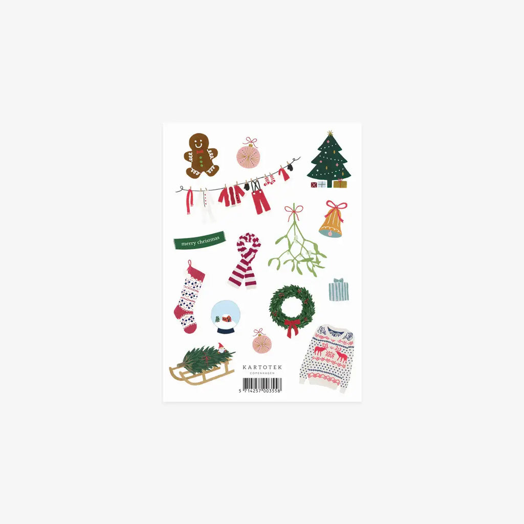 KARTOTEK COPENHAGEN Sticker WEIHNACHTEN 🎄