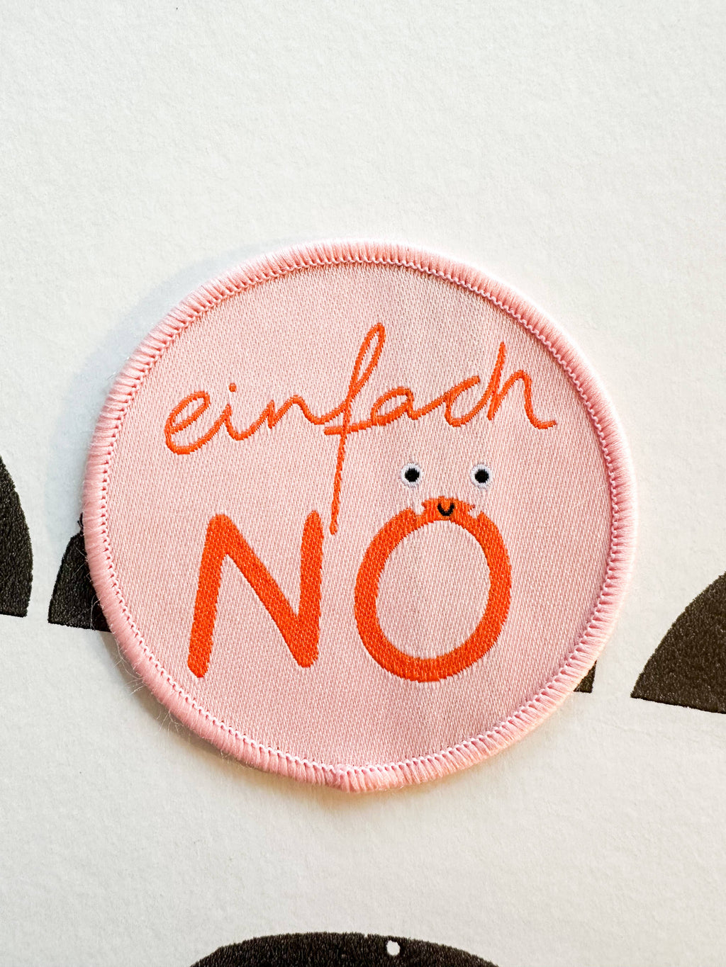 STUDIO SONNA Bügelpatch Aufnäher EINFACH NÖ