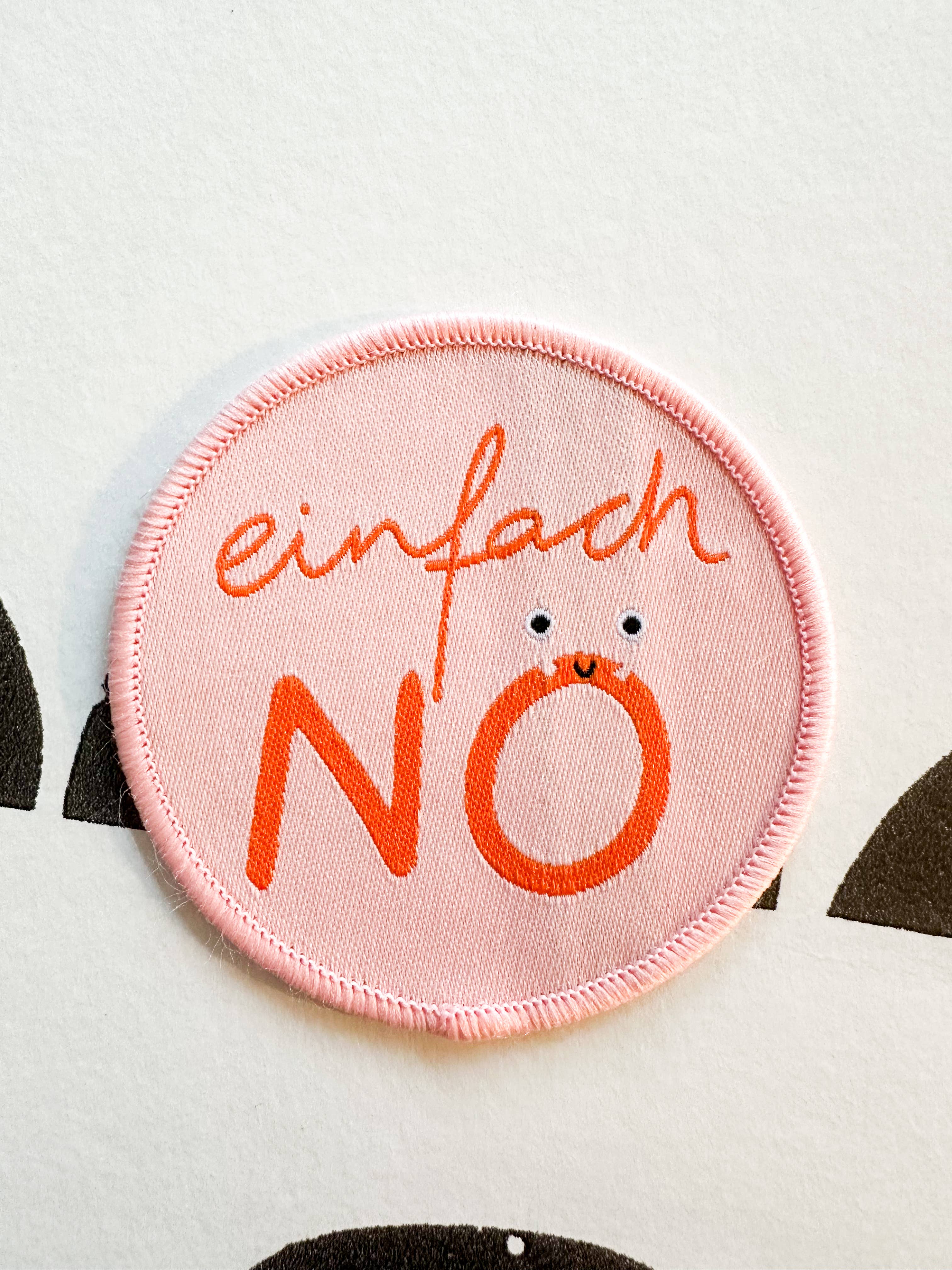 STUDIO SONNA Bügelpatch Aufnäher EINFACH NÖ