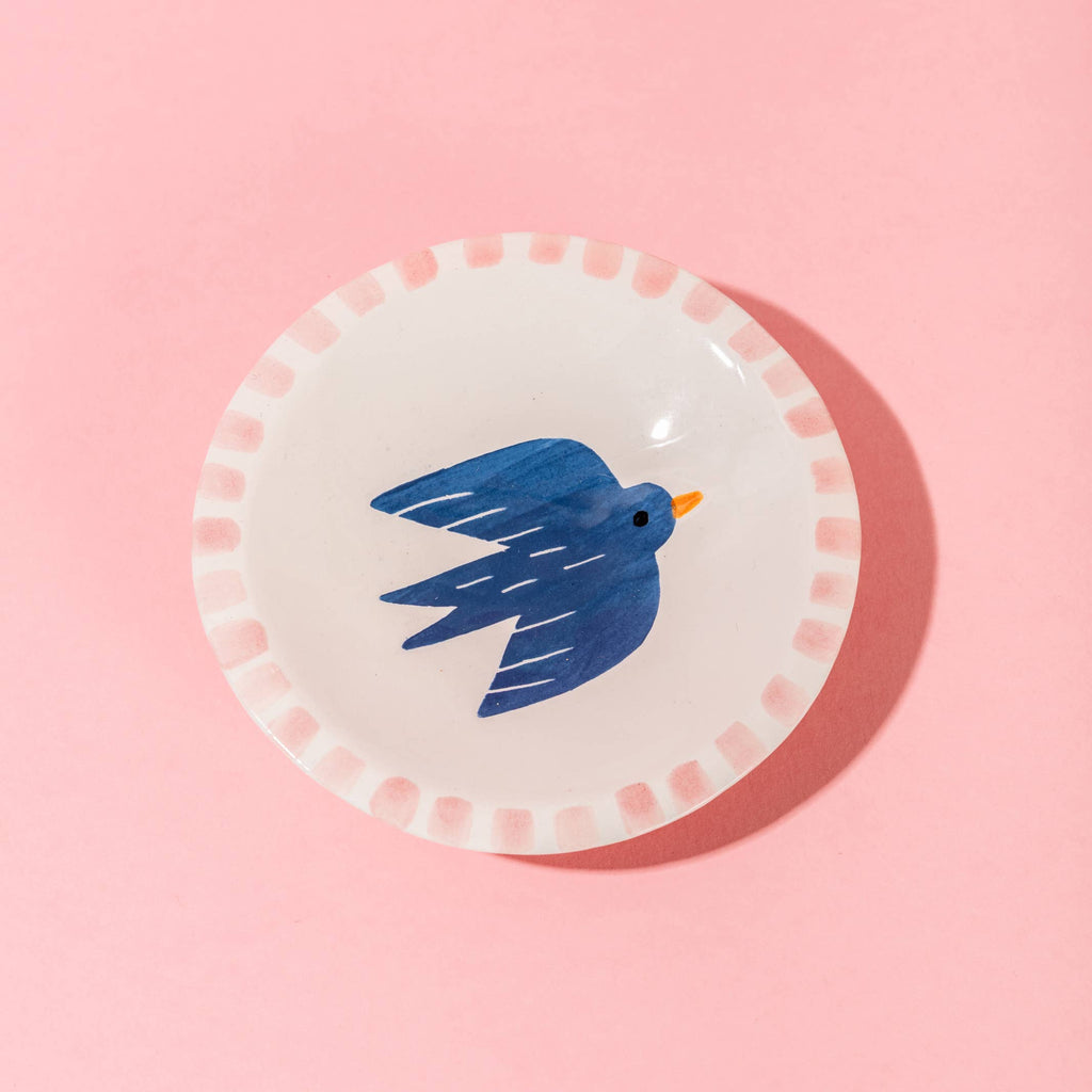 ANA SEIXAS Keramikschale BLUE BIRD