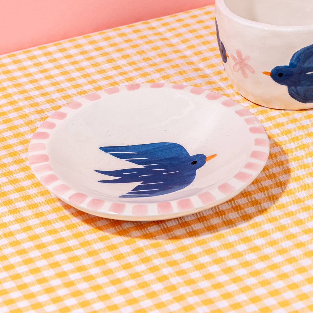 ANA SEIXAS Keramikschale BLUE BIRD