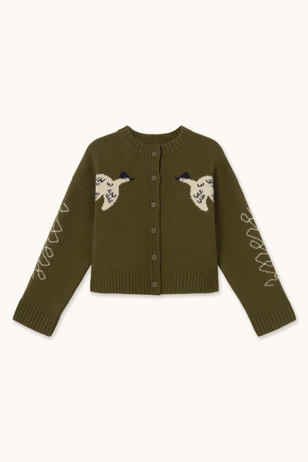 THE TINY BIG SISTER Cardigan GEESE