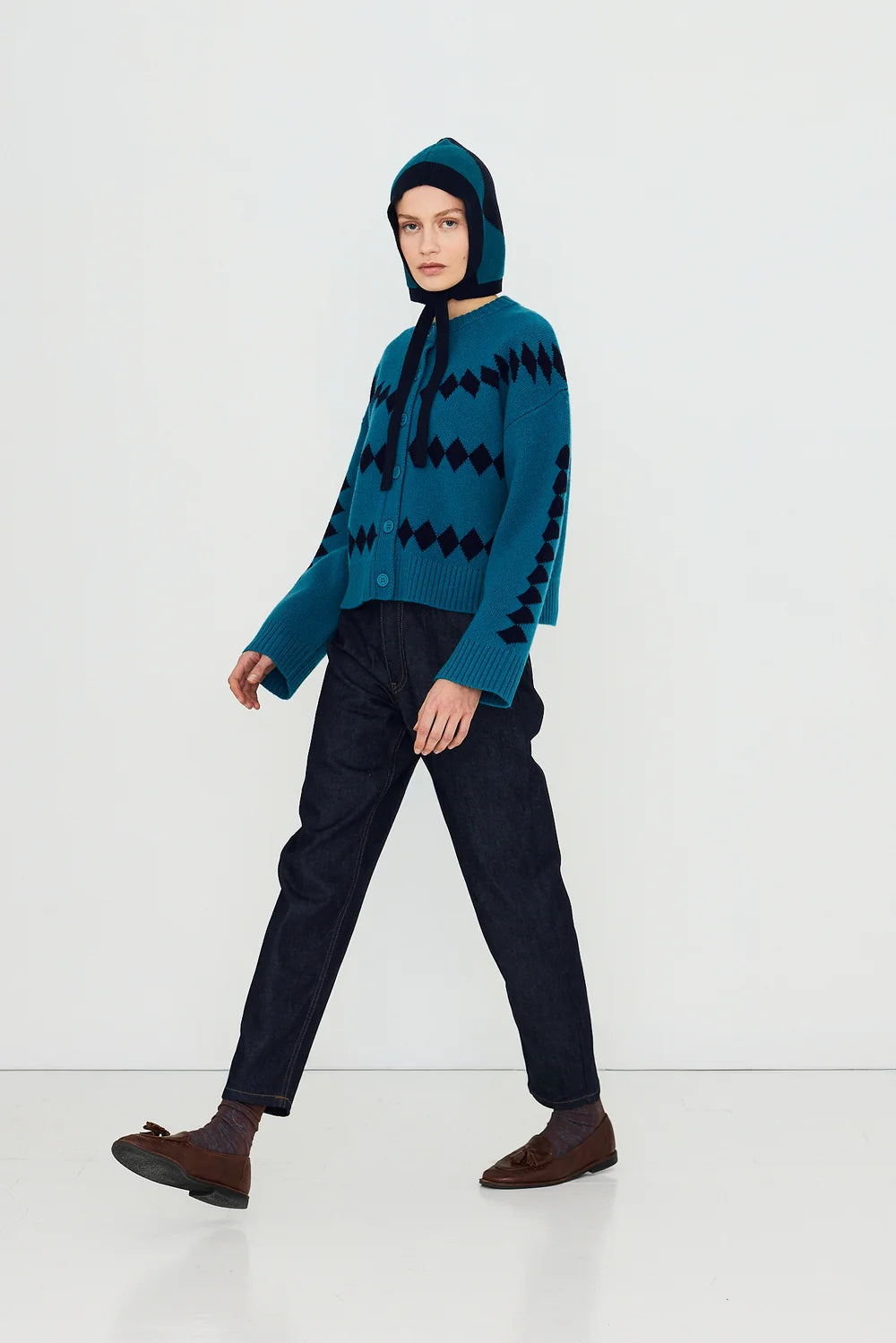 THE TINY BIG SISTER Cardigan DIAMONDS