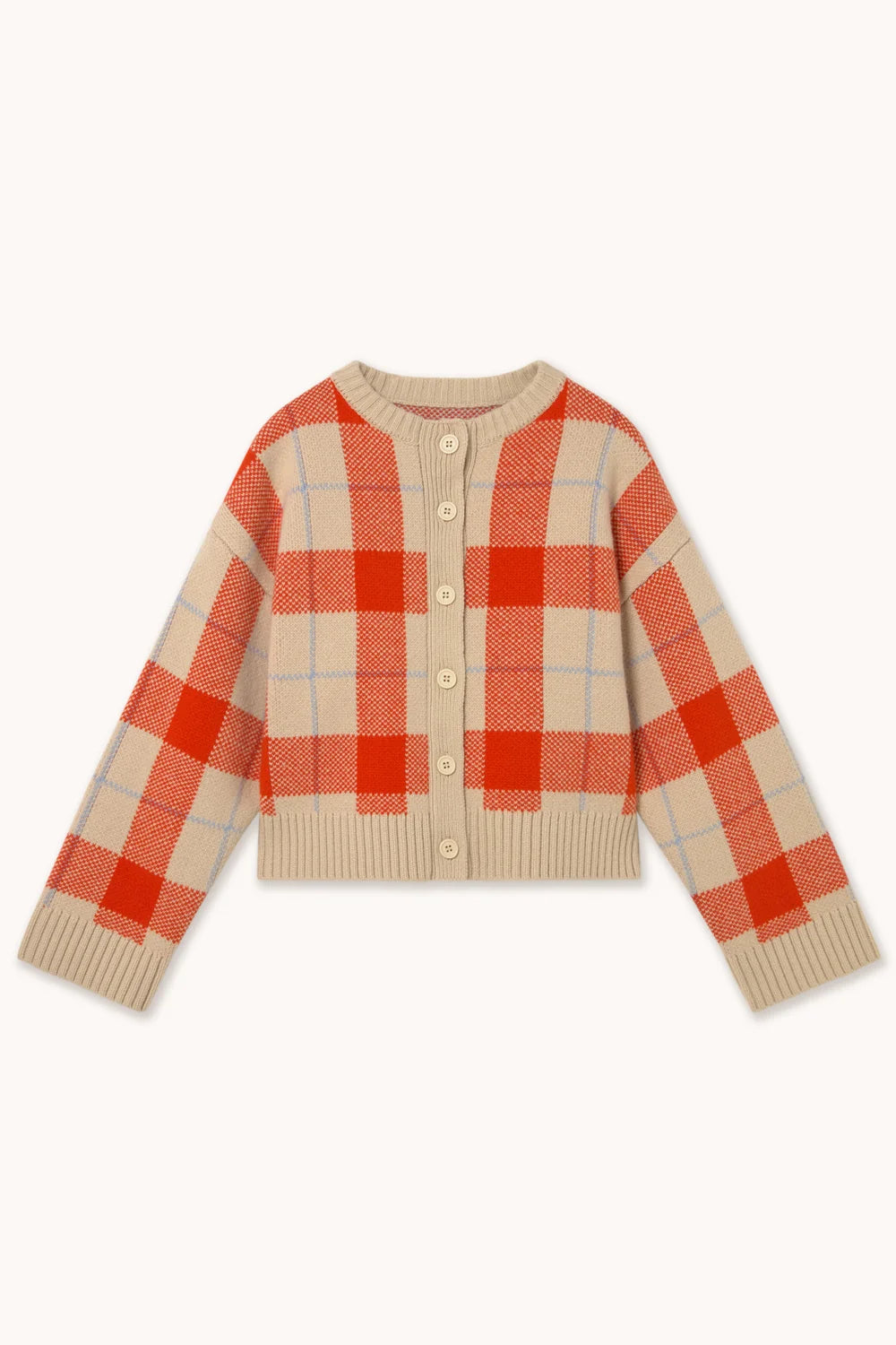 THE TINY BIG SISTER Cardigan CHECK