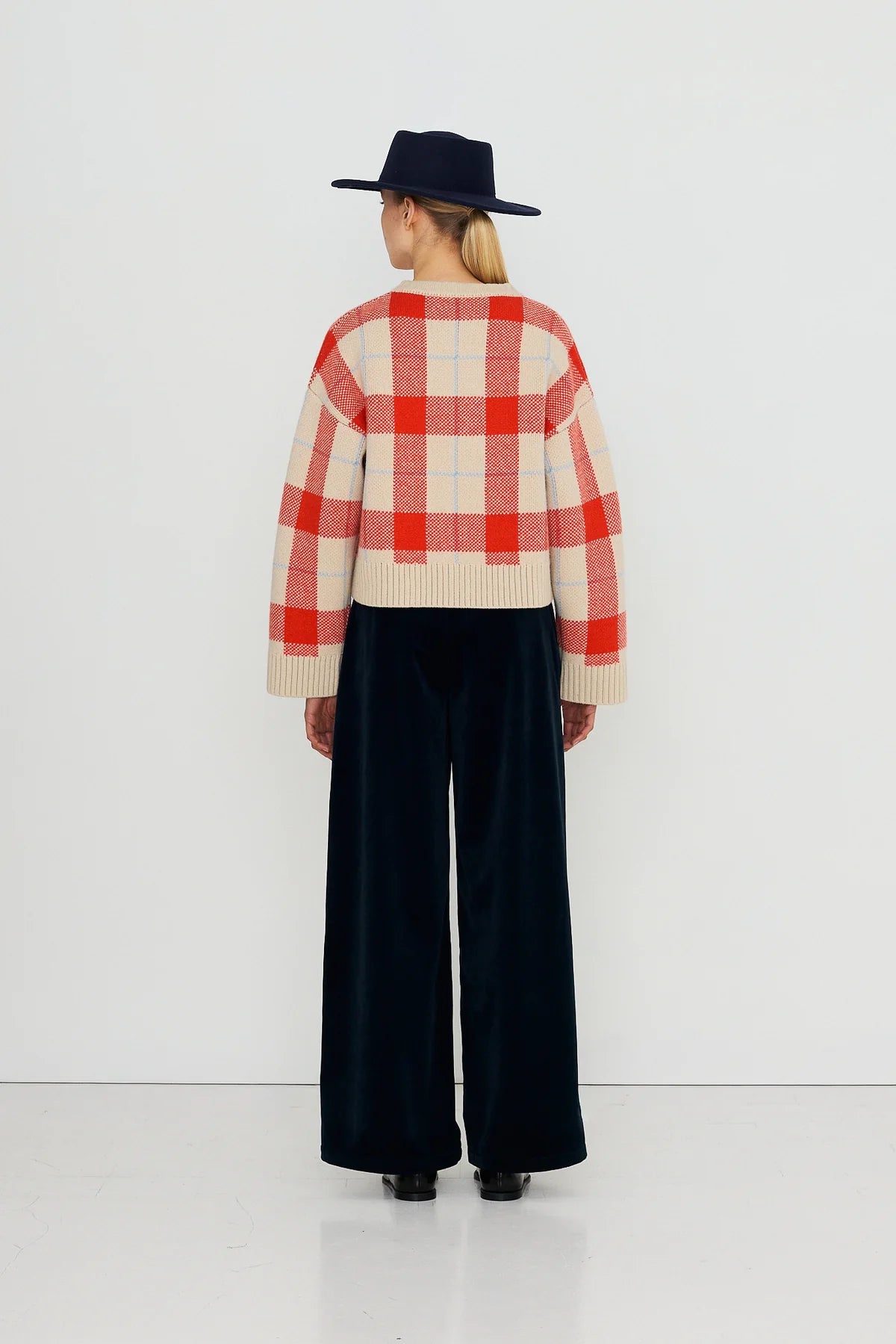 THE TINY BIG SISTER Cardigan CHECK