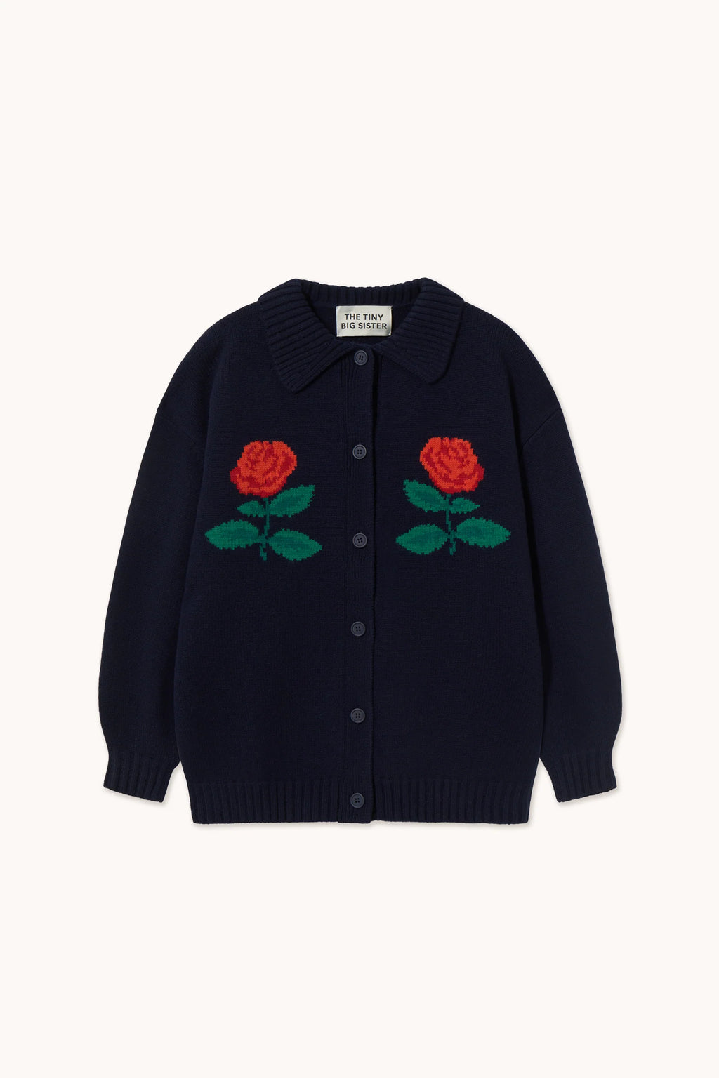 THE TINY BIG SISTER Cardigan Oversized ROSES