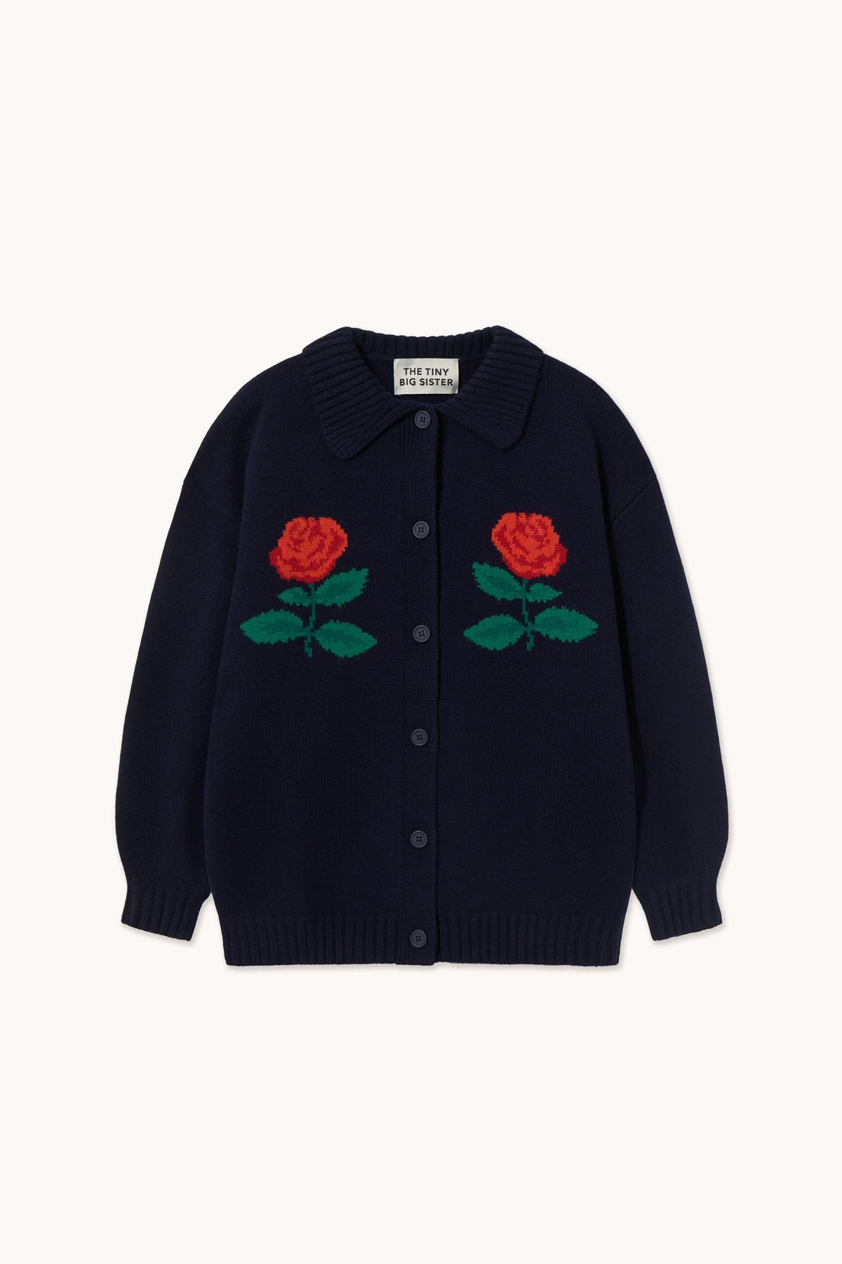 THE TINY BIG SISTER Cardigan Oversized ROSES