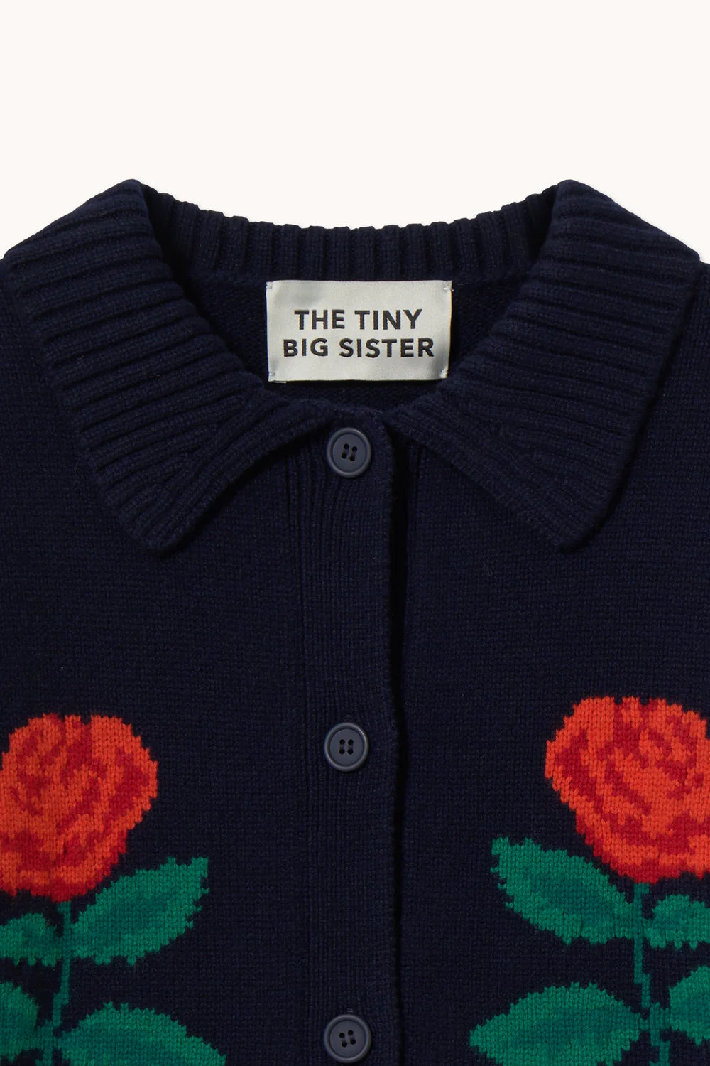 THE TINY BIG SISTER Cardigan Oversized ROSES