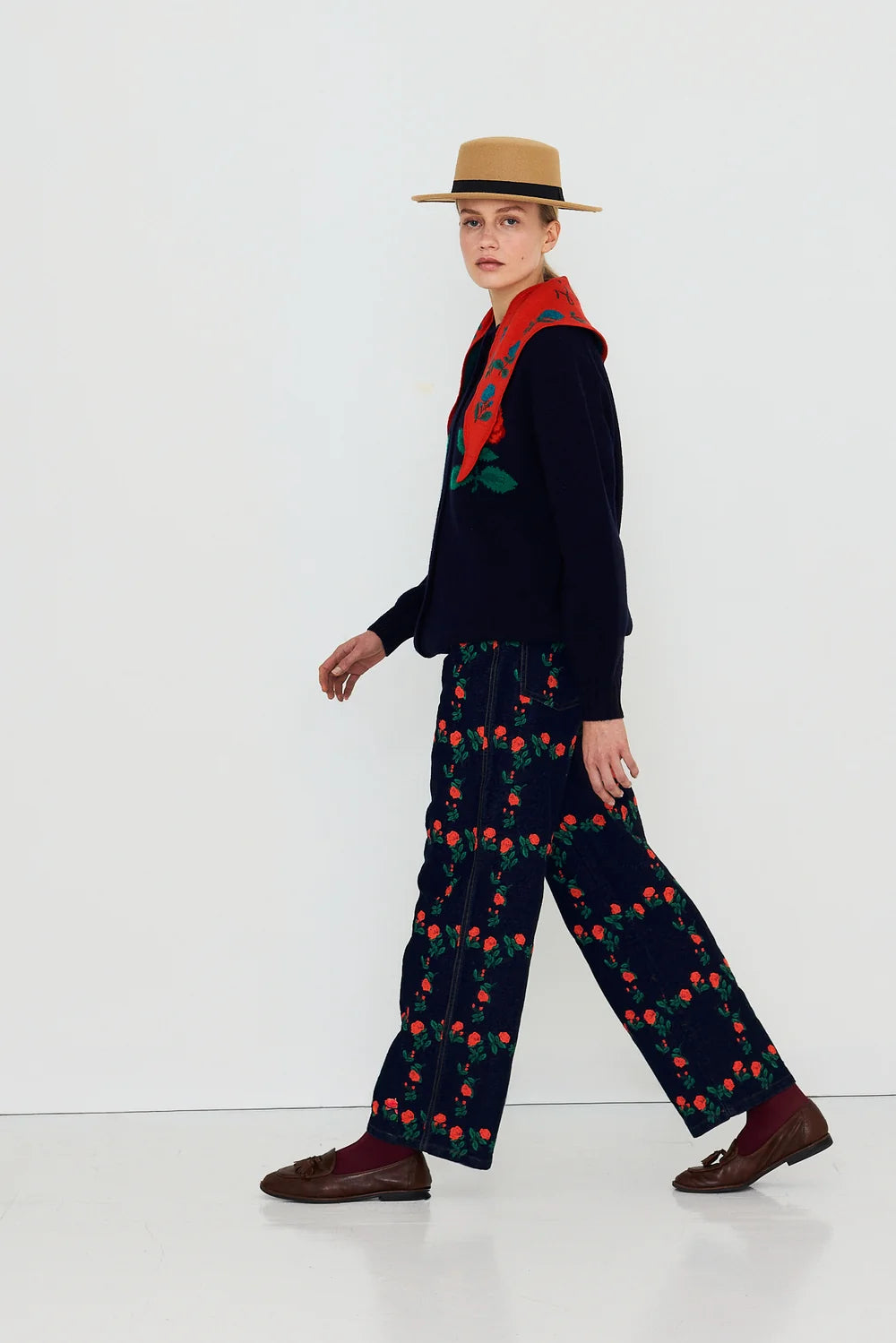 THE TINY BIG SISTER Cardigan Oversized ROSES
