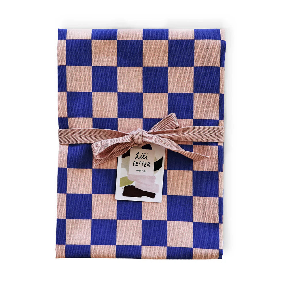 Küchentuch CHECK BLUE ROSE