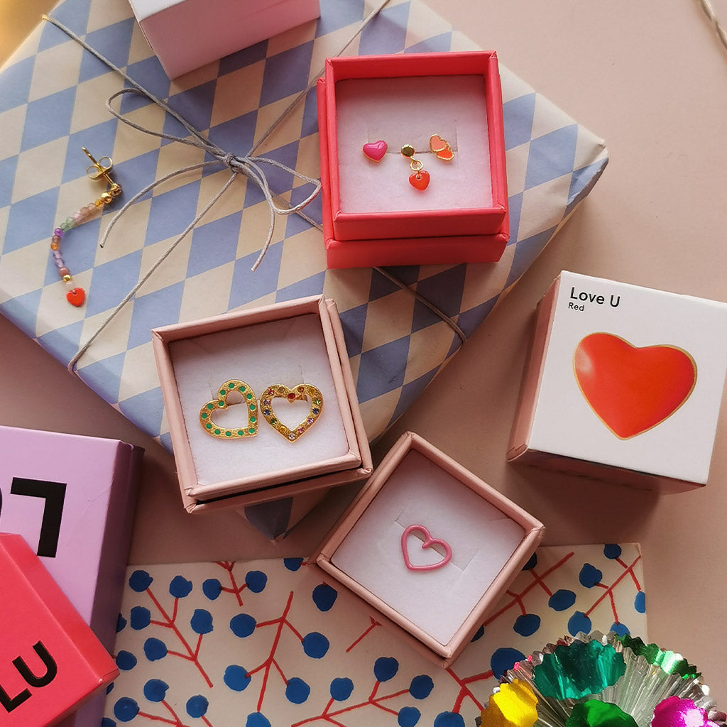 Ohrstecker LULU LOVE U coral or mint