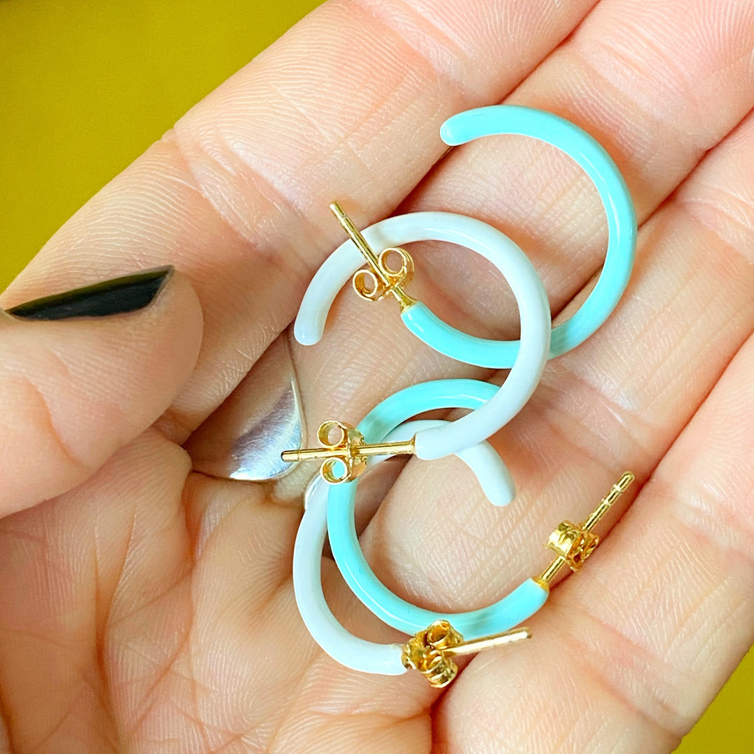 Ohrstecker LULU COLOR HOOPS medium