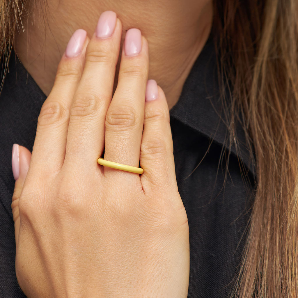 Ring LULU Copenhagen COLOR RING Single yellow