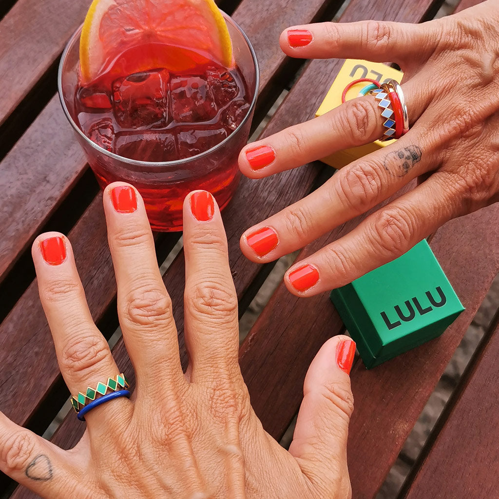 Ring LULU Copenhagen COLOR RING Single blue