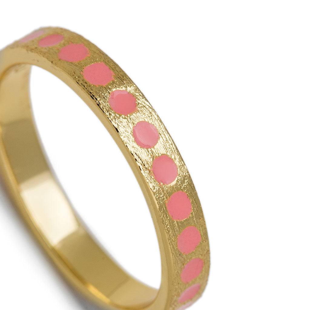Ring LULU Copenhagen COLOR Pattern coral plated