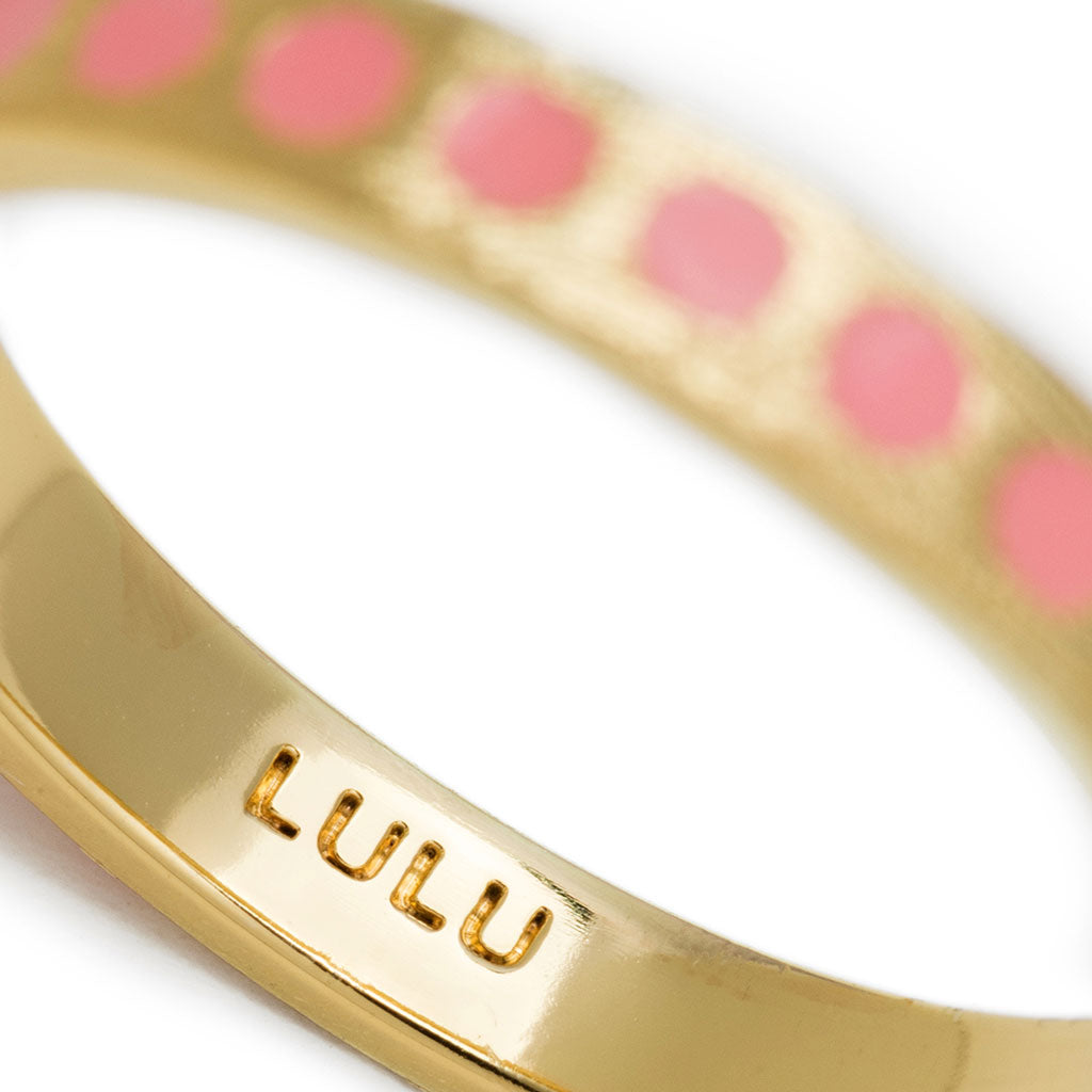 Ring LULU Copenhagen COLOR Pattern coral plated