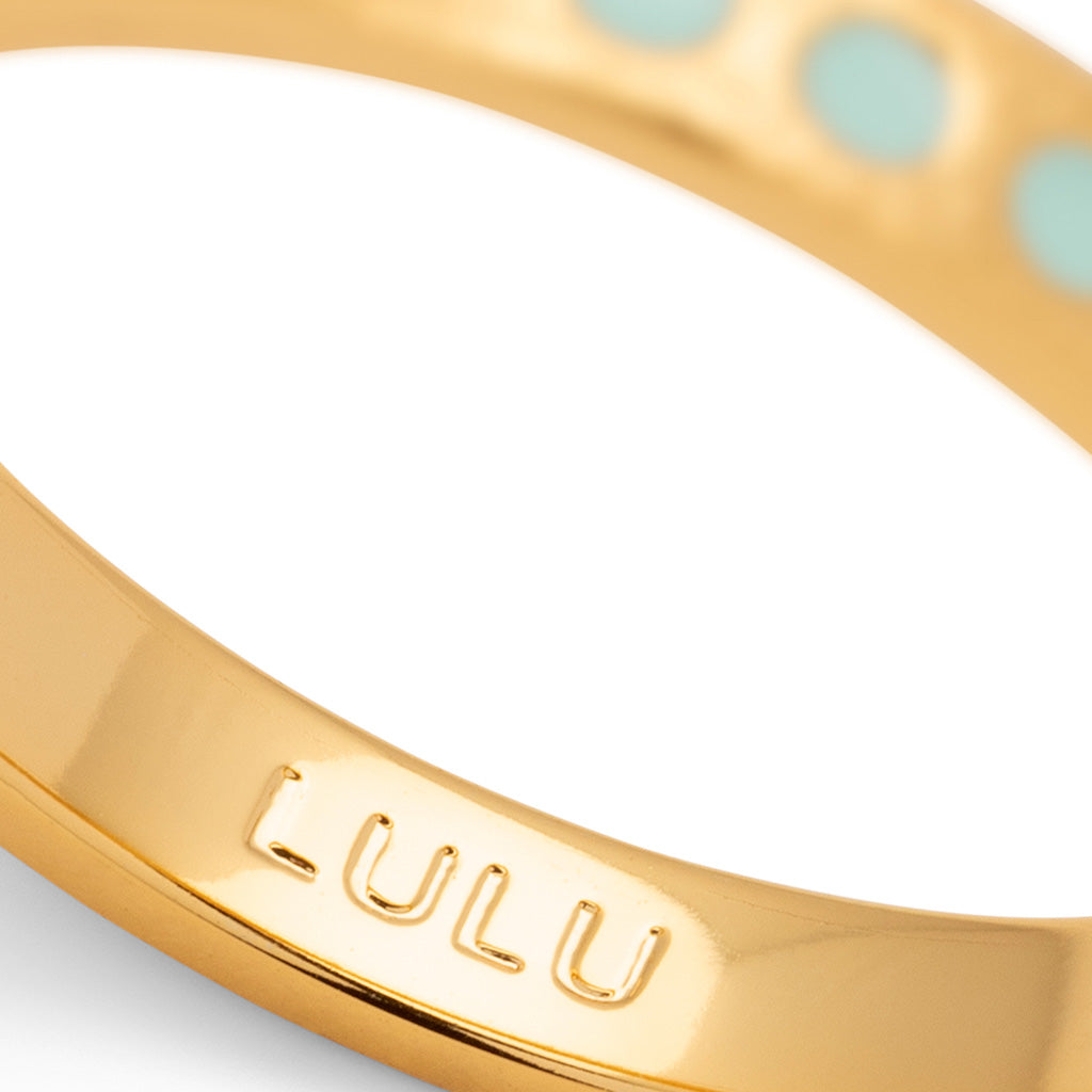 Ring LULU Copenhagen COLOR Pattern mint plated