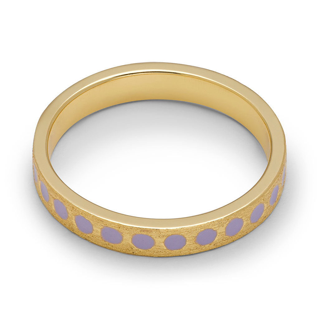 Ring LULU Copenhagen COLOR Pattern purple plated