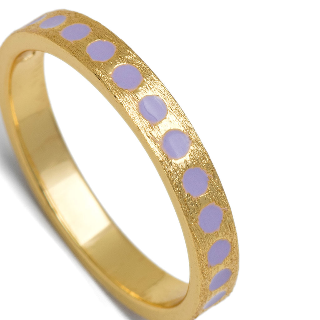Ring LULU Copenhagen COLOR Pattern purple plated
