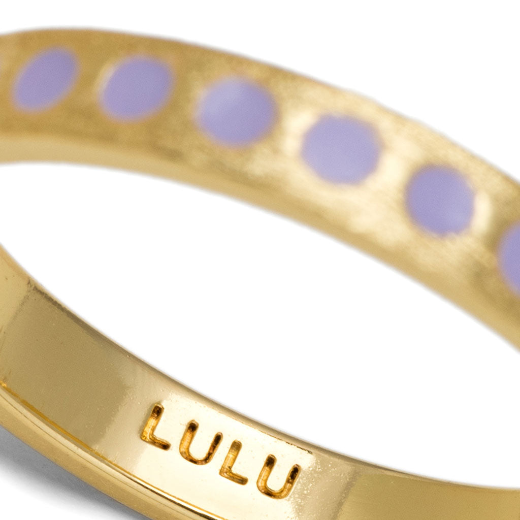 Ring LULU Copenhagen COLOR Pattern purple plated