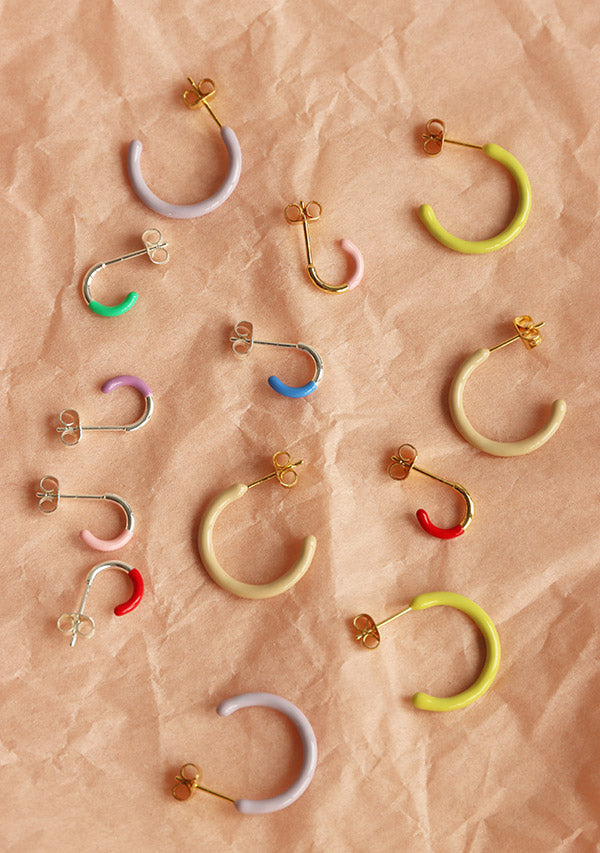 Ohrstecker LULU COLOR HOOPS medium