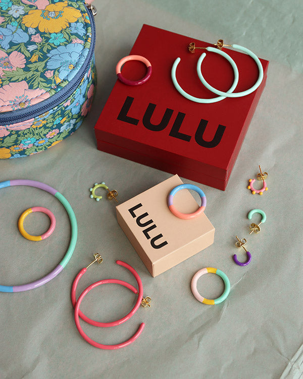 Ohrstecker Lulu COLOR HOOPS mini