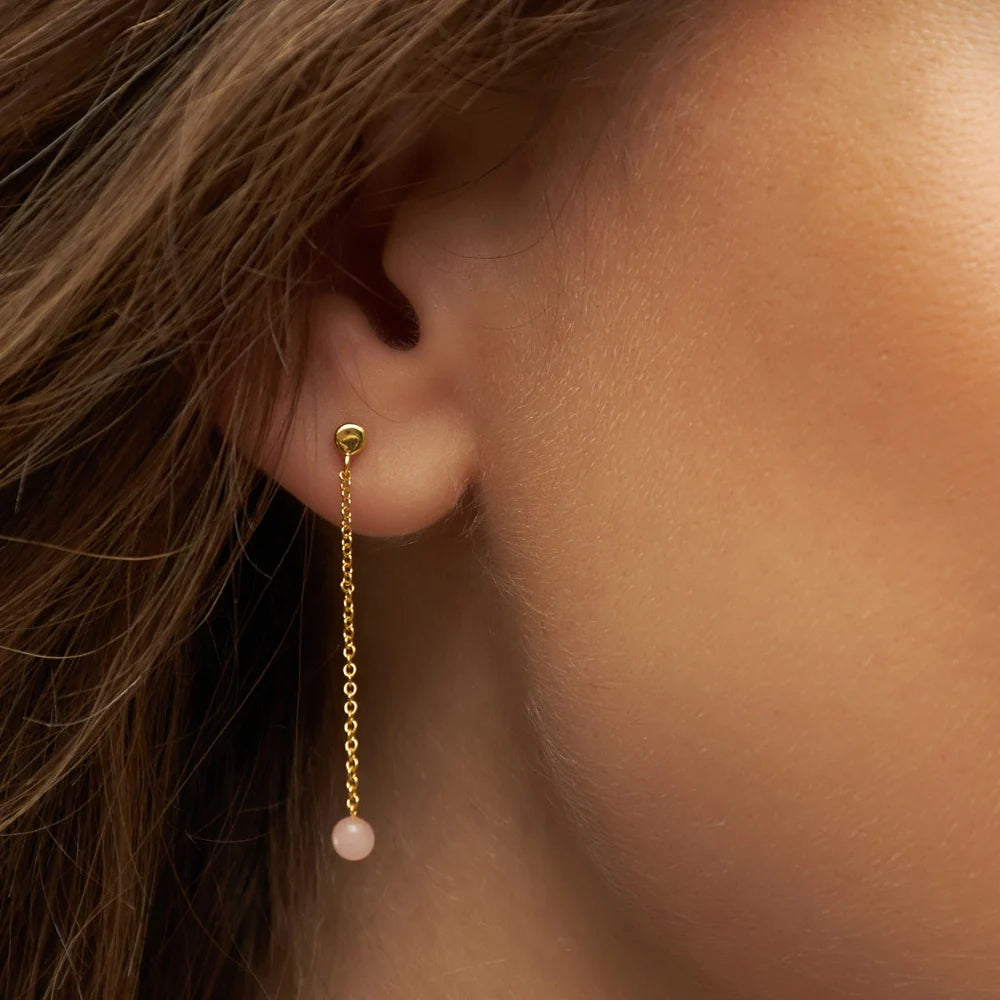 Schmuck Ohrstecker LULU NATURAL STONE Rosenquarz