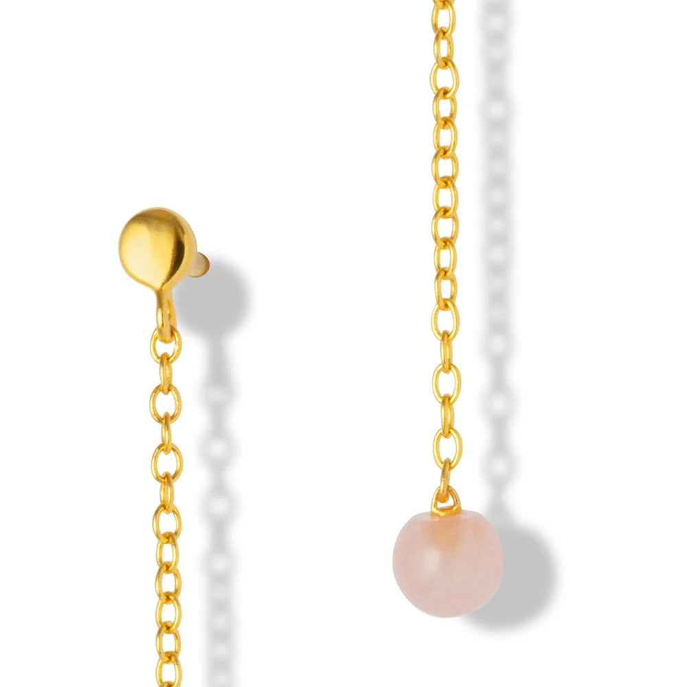 Schmuck Ohrstecker LULU NATURAL STONE Rosenquarz