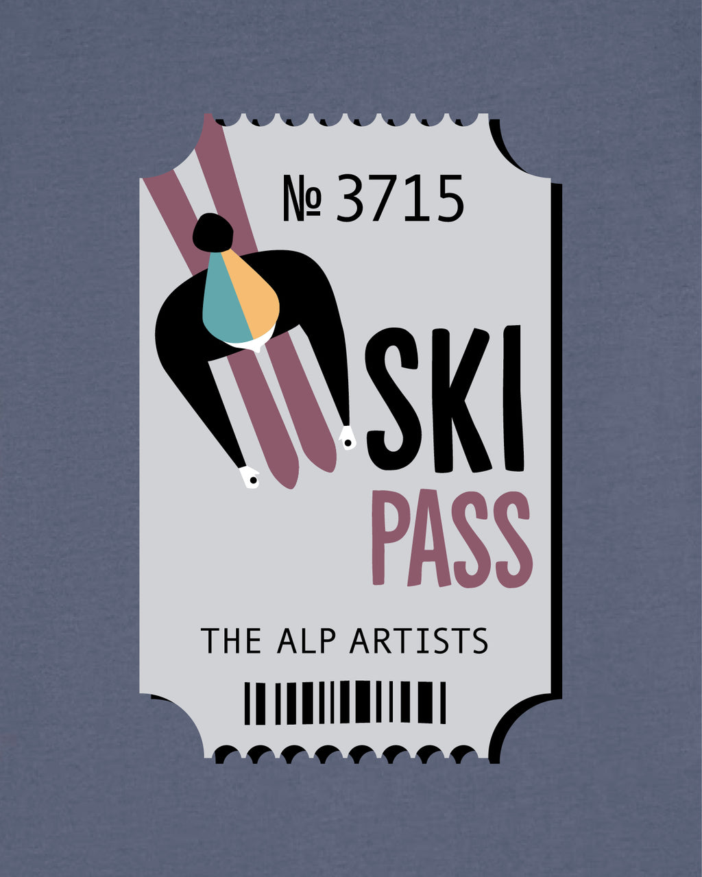 THE ALP ARTISTS, T-Shirt SKIPASS, Women