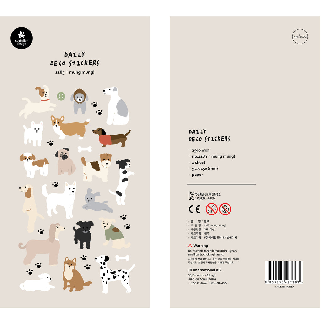 Stickers DOG LOVERS (mung mung)