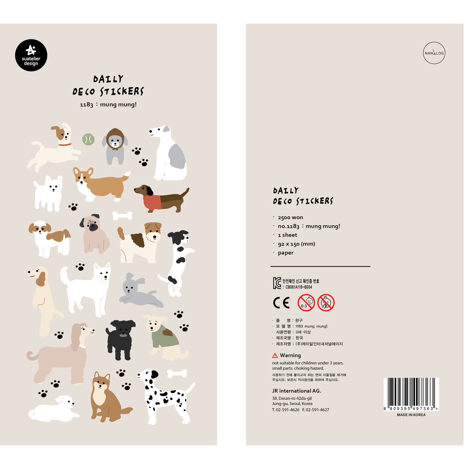 Stickers DOG LOVERS (mung mung)