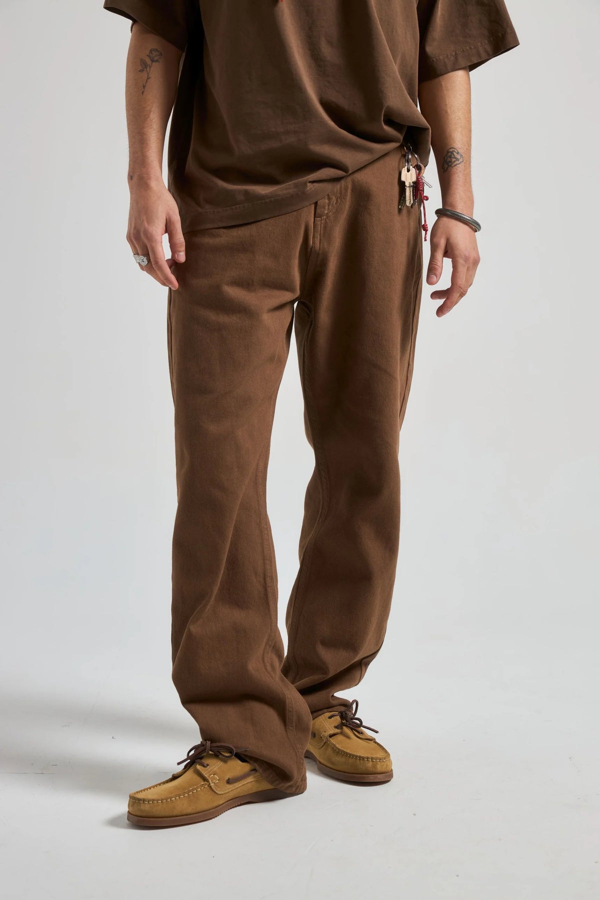 TRENDSPLANT Operator Pants, saddle brown