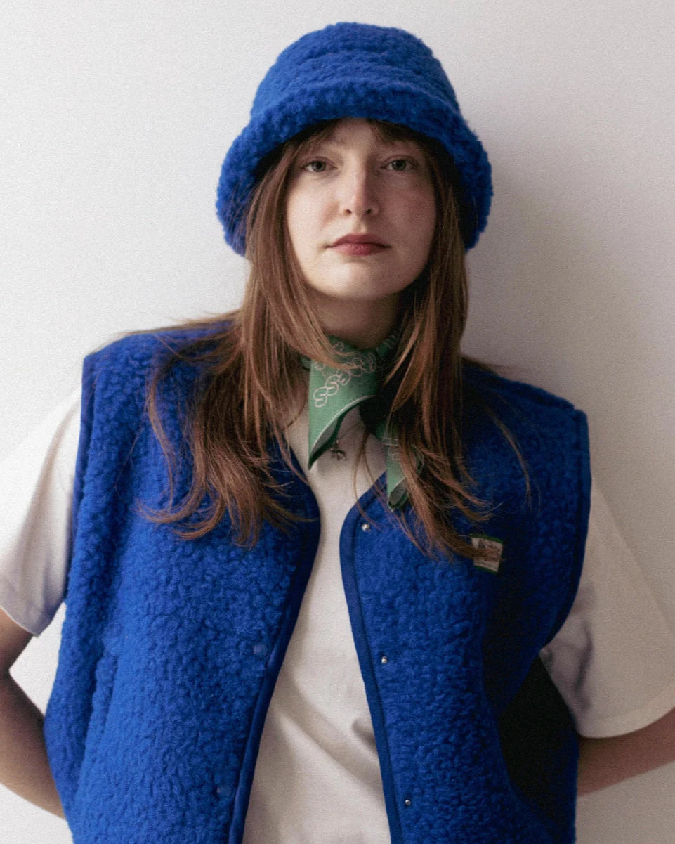 Happymess BUCKET HAT cobalt blue