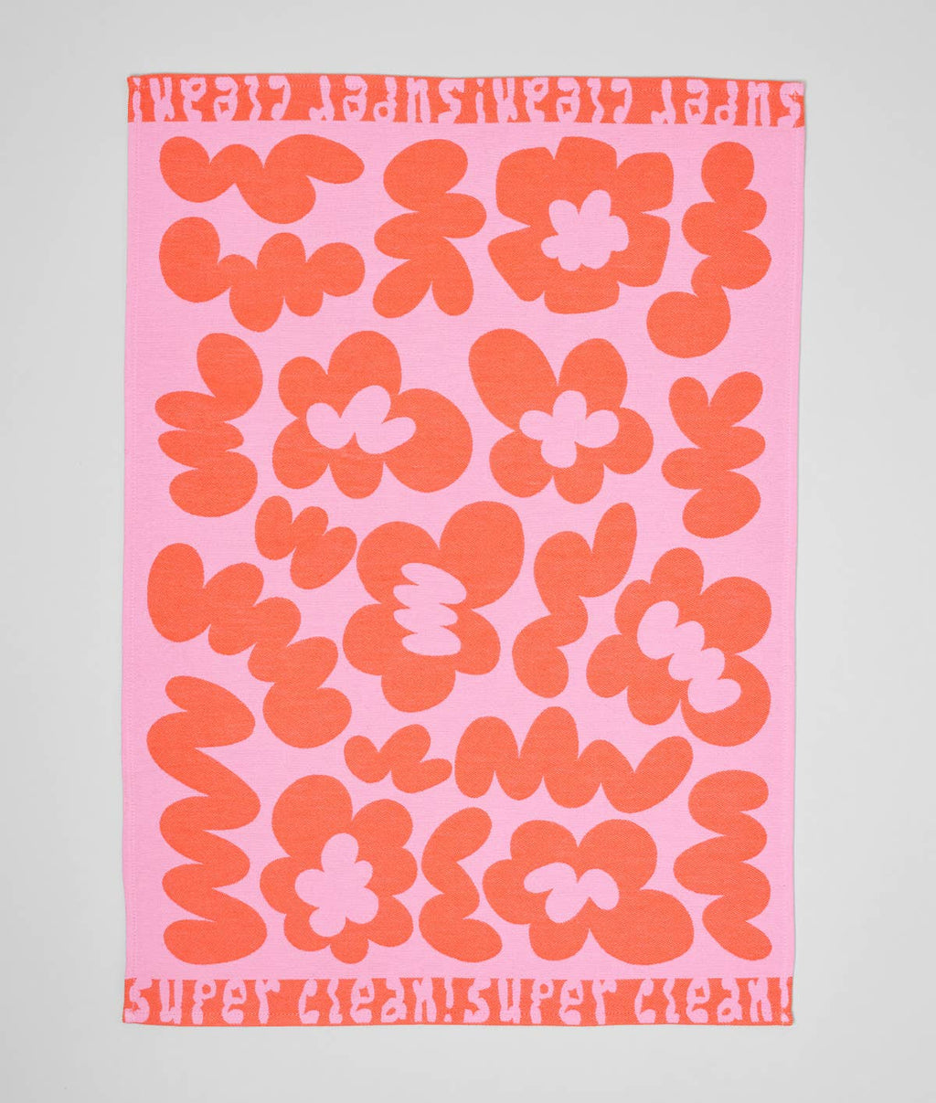 WRAP Küchentuch FLOWERS pink