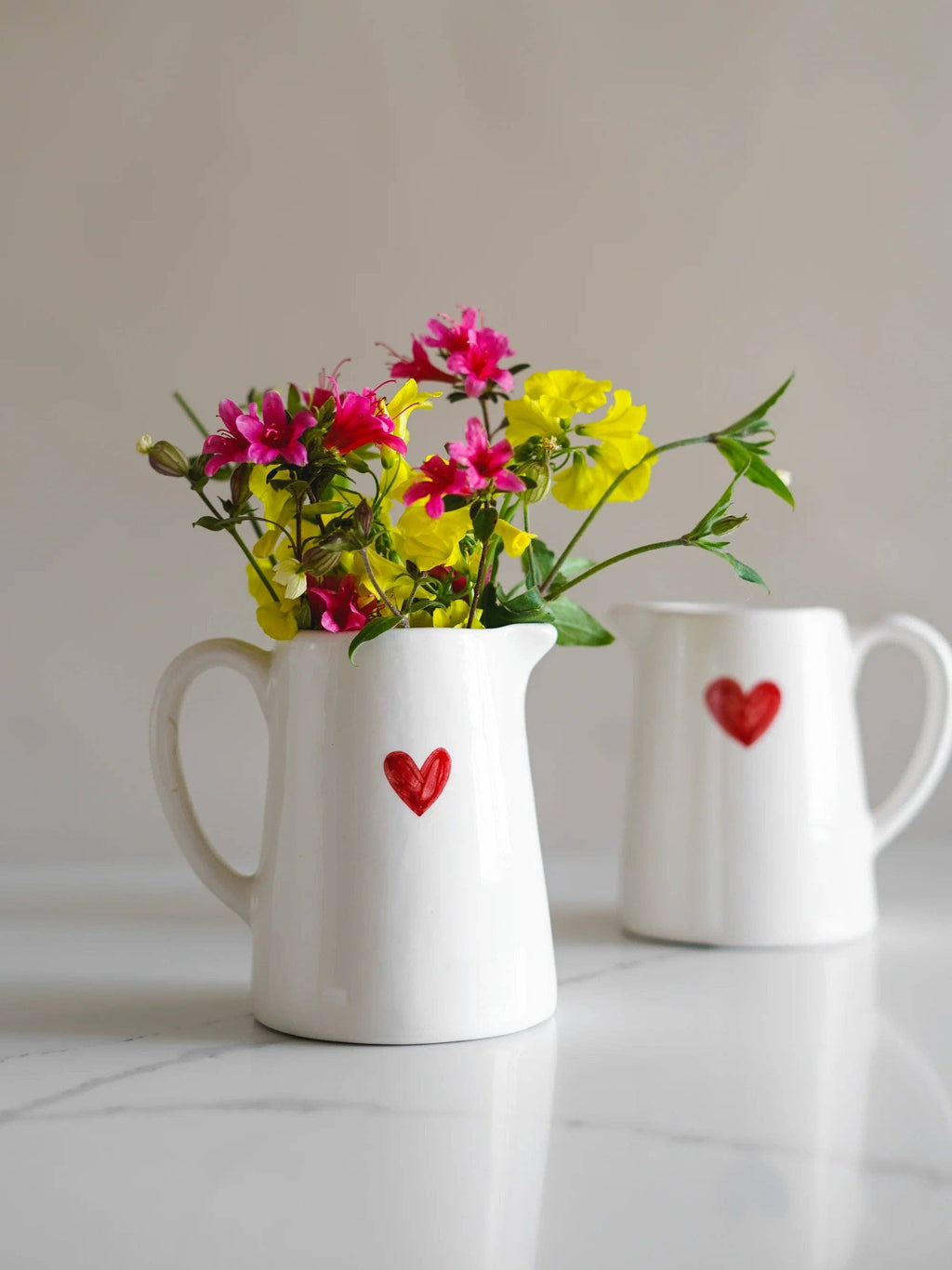 Keramik Milchkanne RED HEART