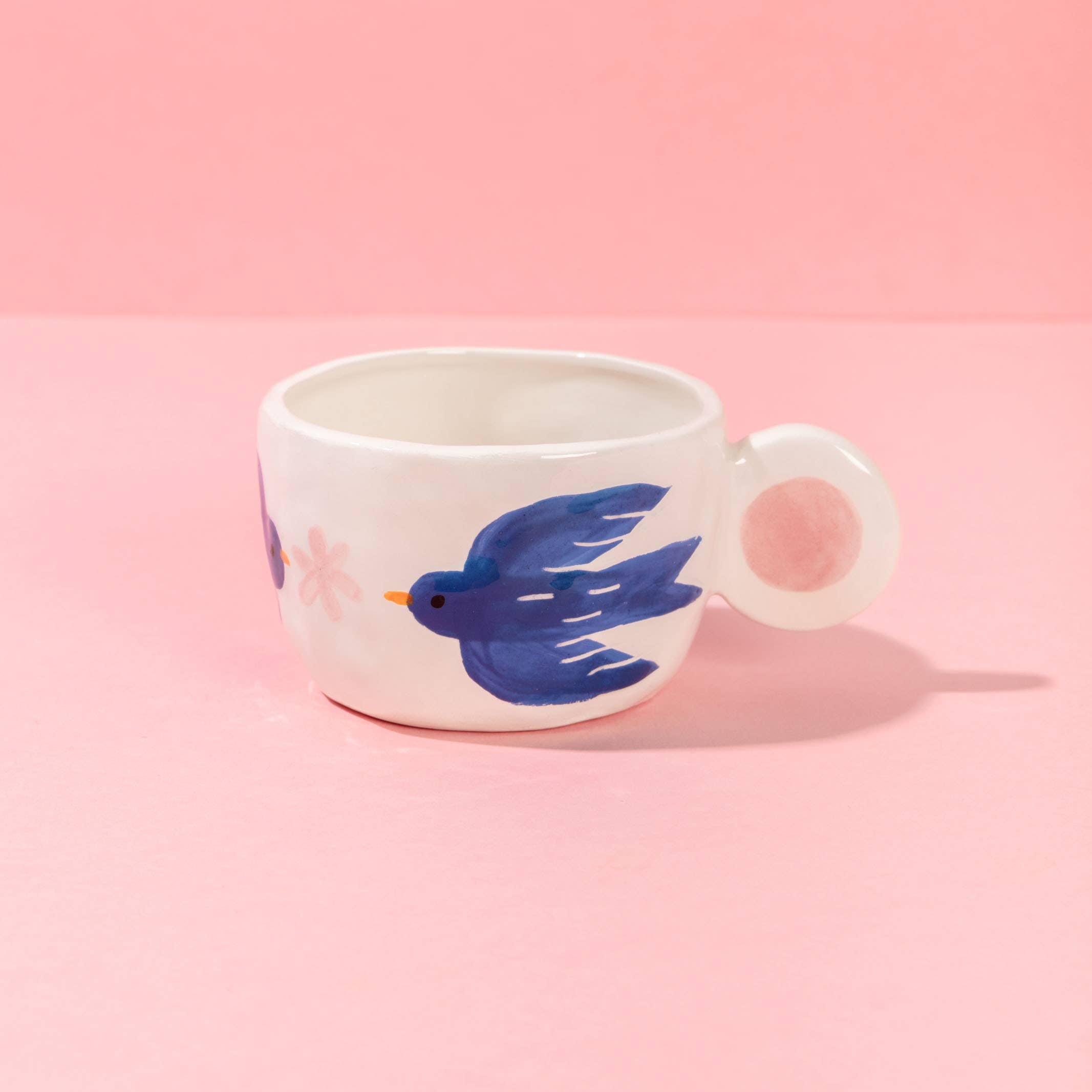 ANA SEIXAS Keramiktasse BLAUE VÖGEL