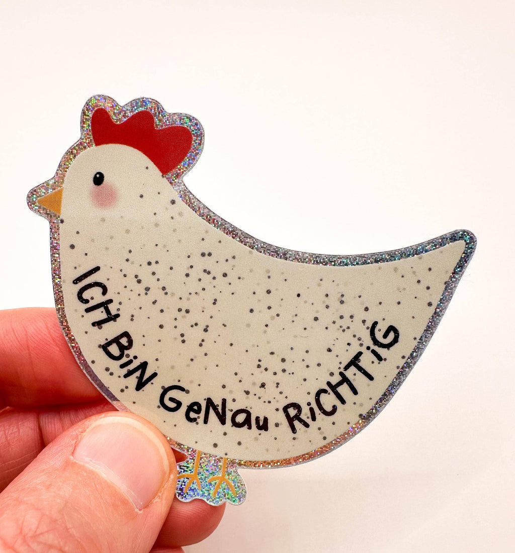 STUDIO SONNA Glitzer Sticker Huhn PIXIE