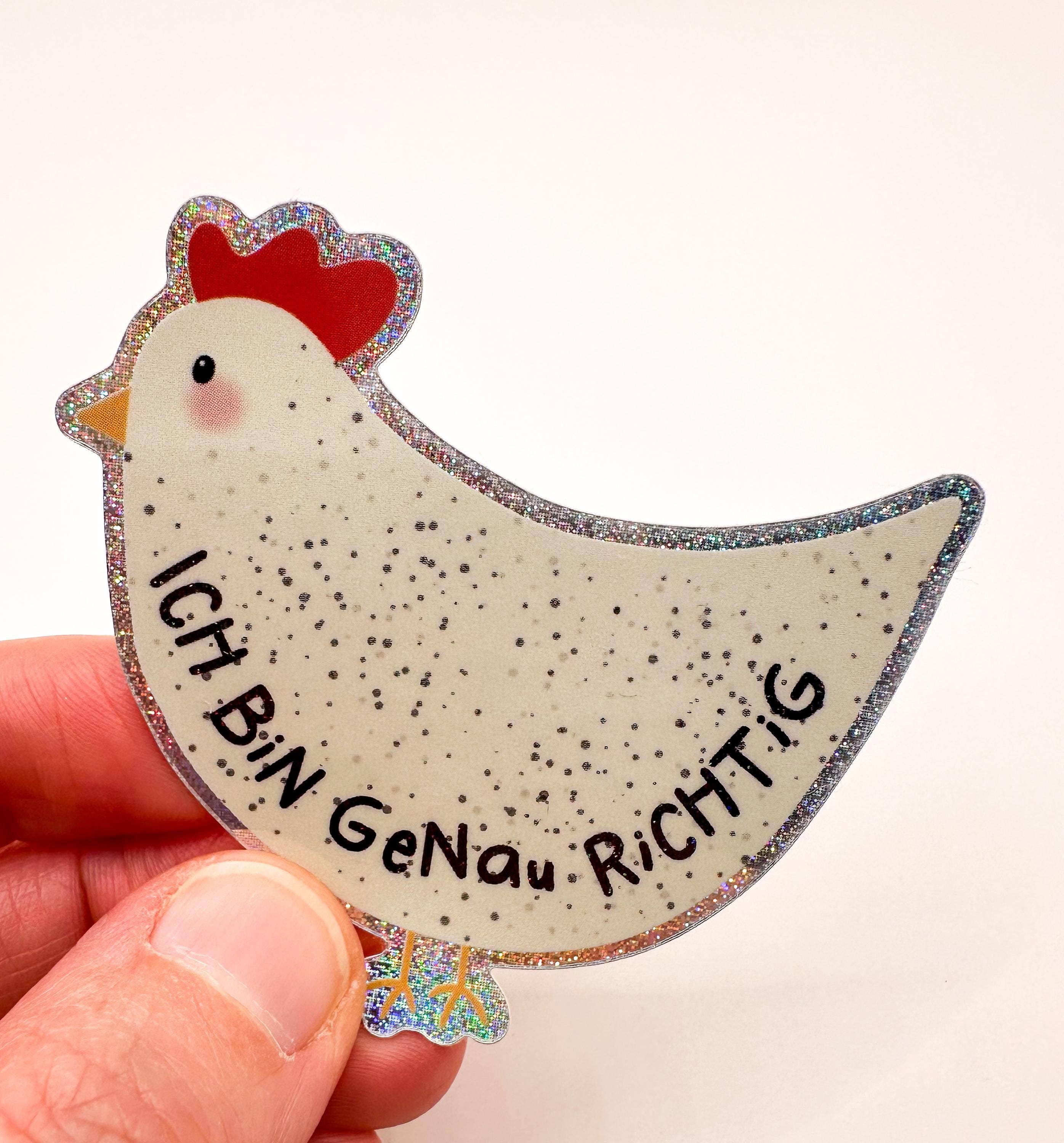 STUDIO SONNA Glitzer Sticker Huhn PIXIE